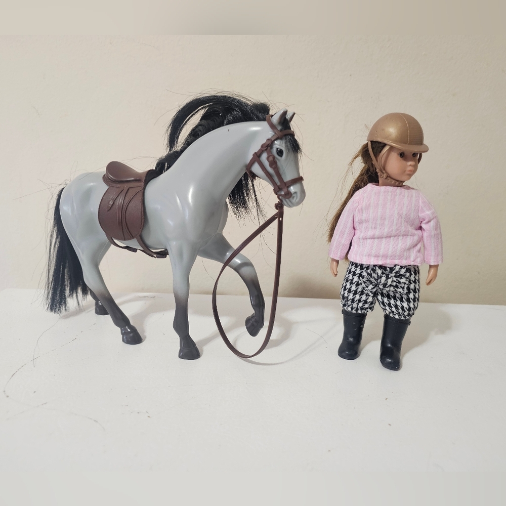 Lori – Mini Doll & Toy Horse Set – Small 6-Inch Doll & Morgan Horse